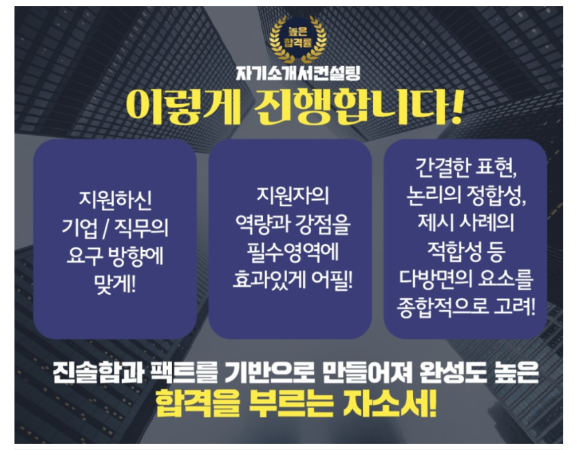 블로그 자료 자소서첨삭대필컨설팅 자소서첨삭대필 컨설팅 서비스 소개